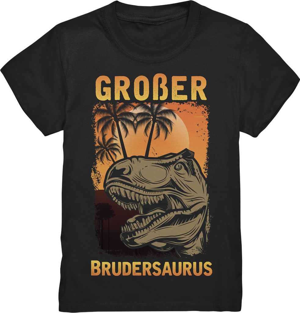 Dinosaurier T-Rex Großer Bruder T-Shirt – Black / 152/164 Produktbild 