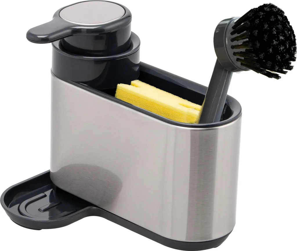 Trend Cucina: Organizer Bremermann Dispenser e Spugna in Oro Rosa