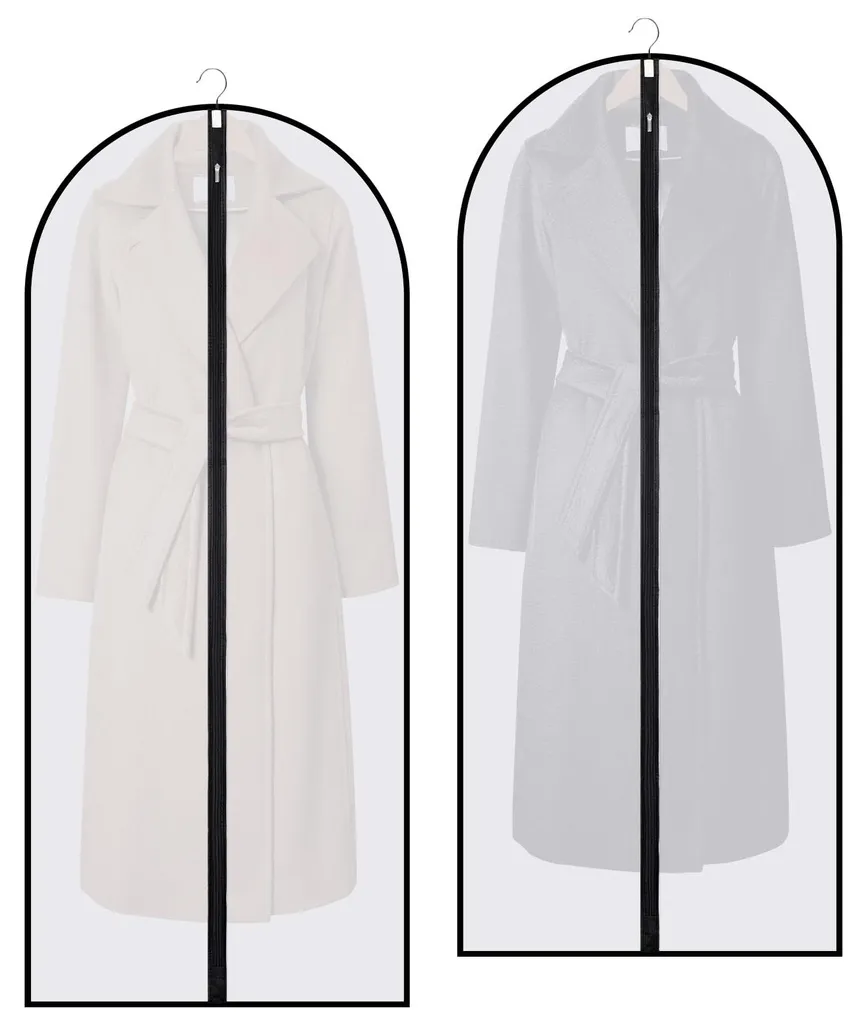 Housse de protection pour robe et manteau 140cm renforcée - 2 pcs