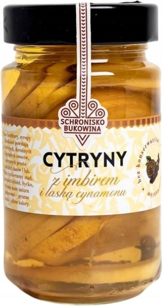 Cytryny z imbirem i laską cynamonu 220g - Schronisko Zdjęcie produktu 