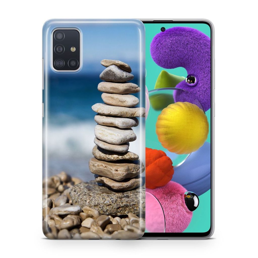 Handyhülle Schutzhülle für Huawei P10 Lite Case Cover Tasche Bumper Etuis TPU, Modell:Huawei P10 Lite, Motiv auswählen:Steine