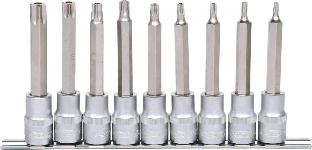 KS TOOLS 917 Jeu de douilles à embout 1/2 pouce long TB20-TB60 9 pcs
