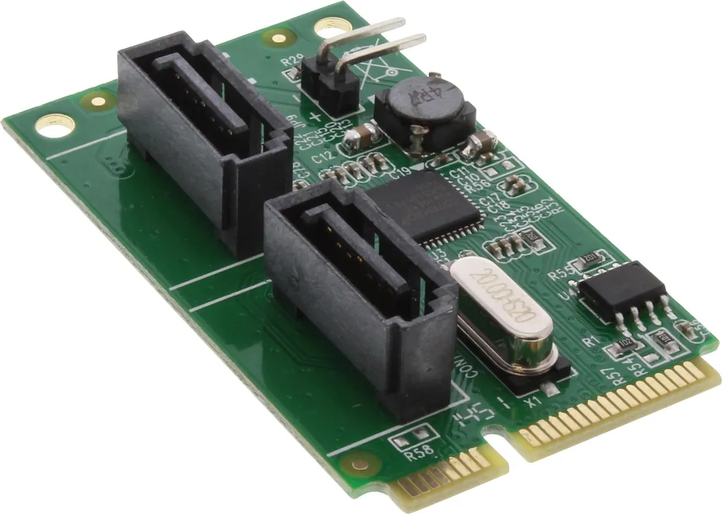 Controller SATA Mini-PCIe InLine 2 Porte 6Gb/s RAID - Soluzione NAS