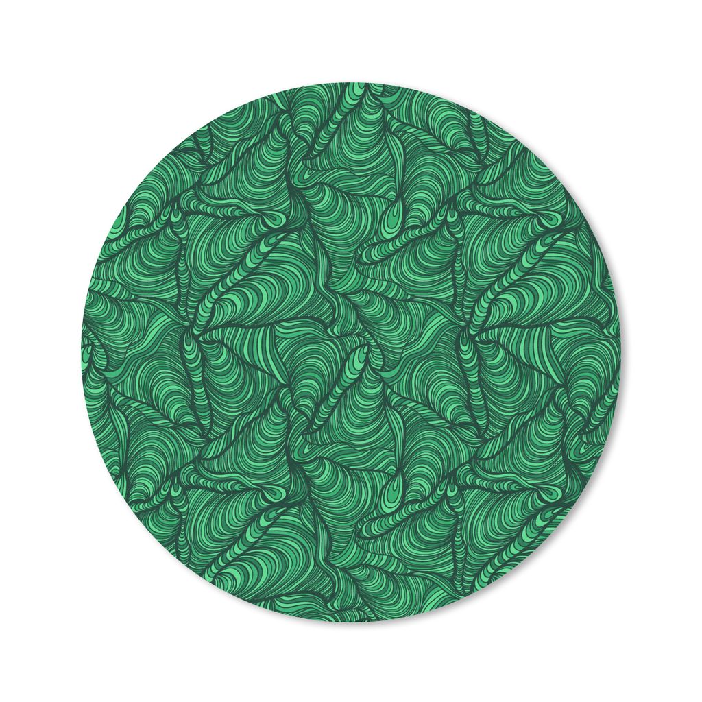 MuchoWow Mauspad Mousepad Grün - Muster - Sommer 50x50 cm - Mousepads - Maus Mat - Pad - Mausunterlage - Vinyl