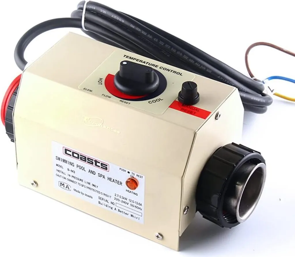 Chauffage de piscine 2KW à thermostat réglable - Chauffe-eau 220V