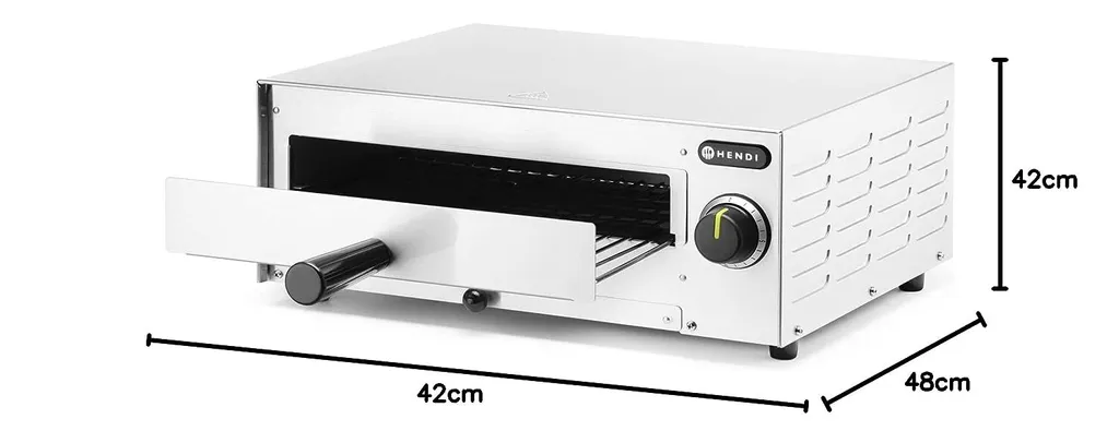 Petit four à pizza électrique 1450W - Cuisson rapide format 48x59 cm - 18