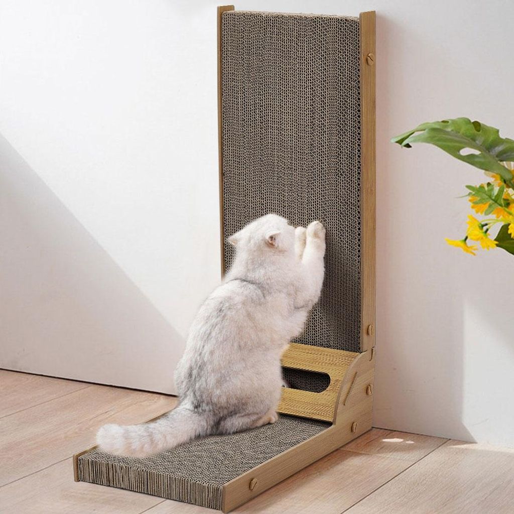 Livingandhome Kratzbrett L-Form Kratzspielzeug für Katzen, Produktbild 