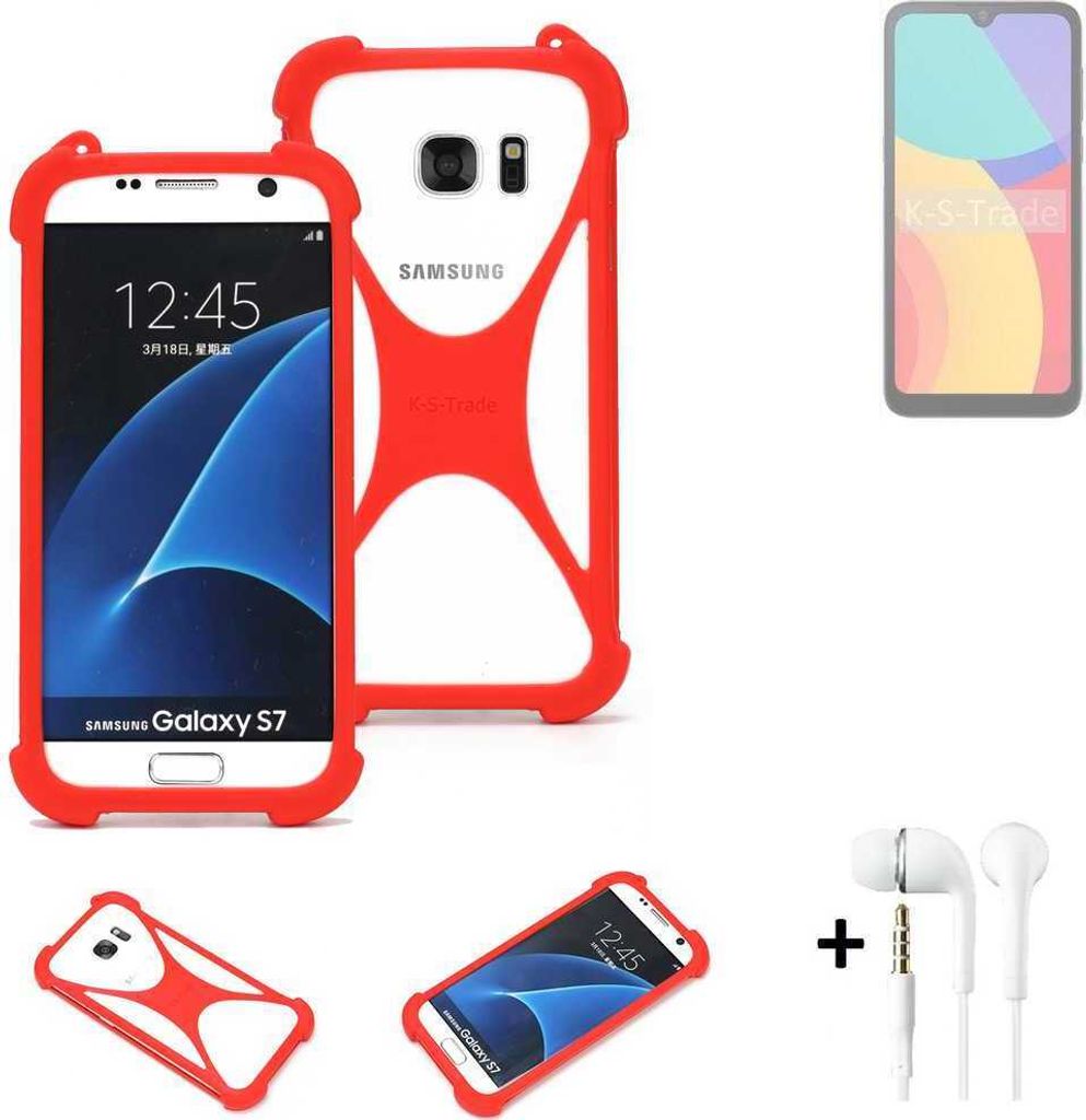 Handy-hülle + Kopfhörer kompatibel mit Alcatel L1 (2021) Produktbild 