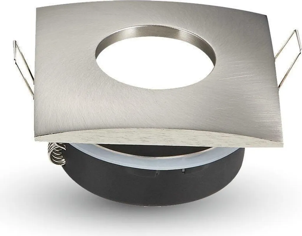 V-TAC VT-787 Hermetic IP54: Portafaretto da Incasso GU10 Satinato 84x84mm