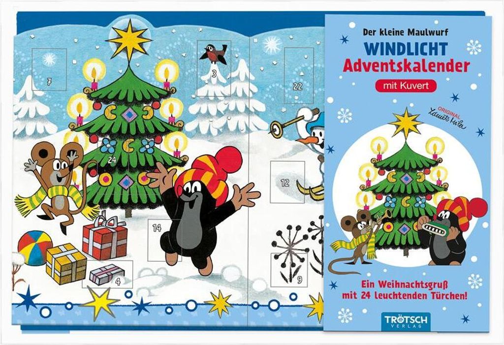 Trötsch Der kleine Maulwurf Windlicht Adventskalender Produktbild 