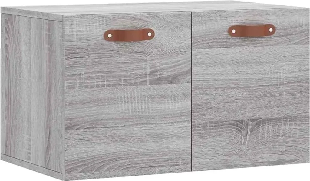 Étagère murale bibliothèque 60 cm gris Sonoma pour salon et bureau