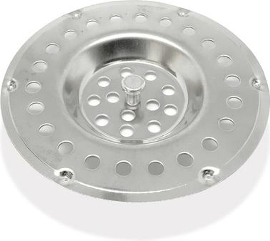 Idrogas Abflusssieb - Edelstahl - Universell - Spülbecken-/Duscheinsatz Ø 8,3 cm
