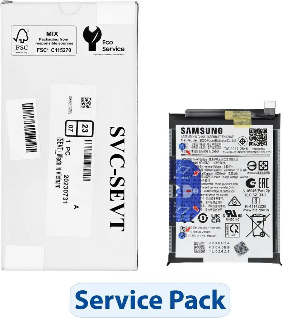 Batterie HQ-50SD Originale pour Samsung Galaxy A14 4G A145F GH81-23539A