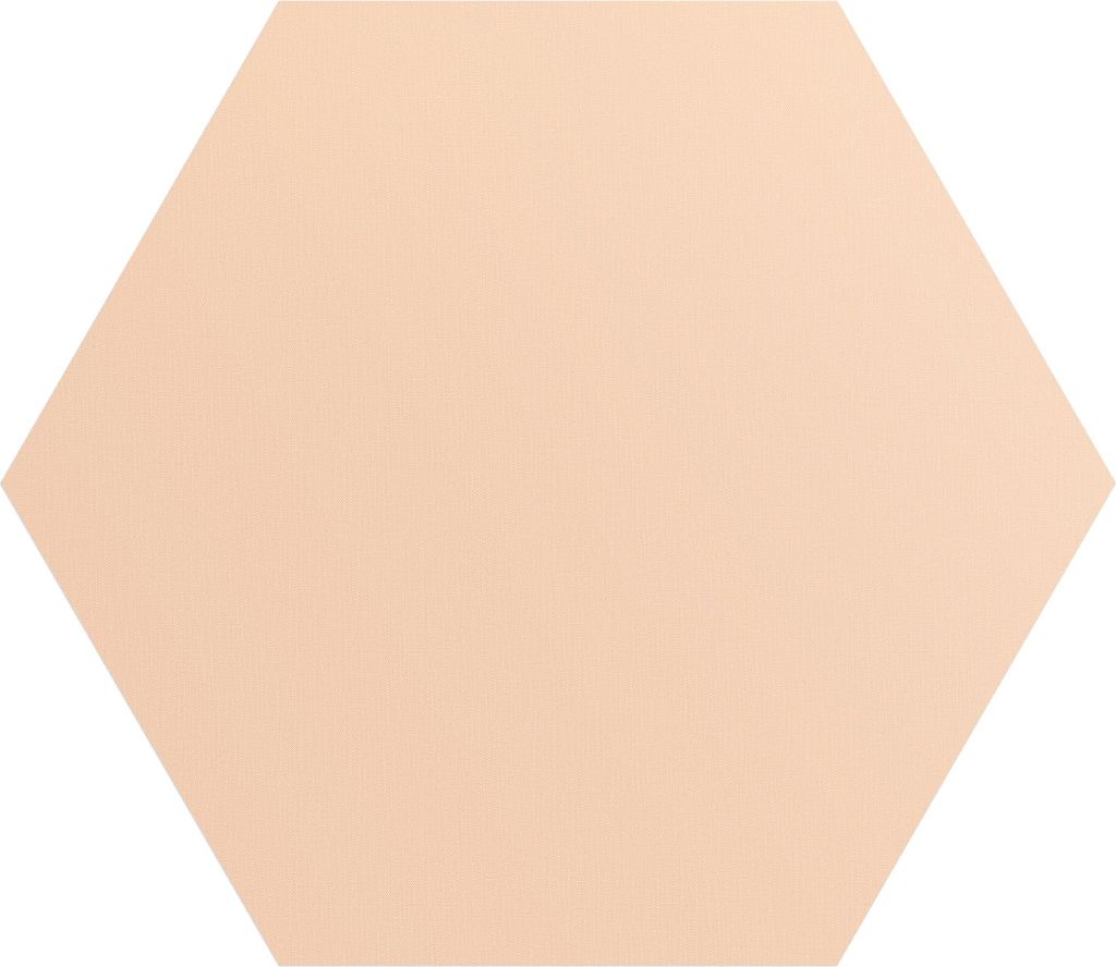 DEQORI Fototapete Sechseck 90x78 cm 'Pastellfarben - Pfirsich' Wand Tapete Sticker