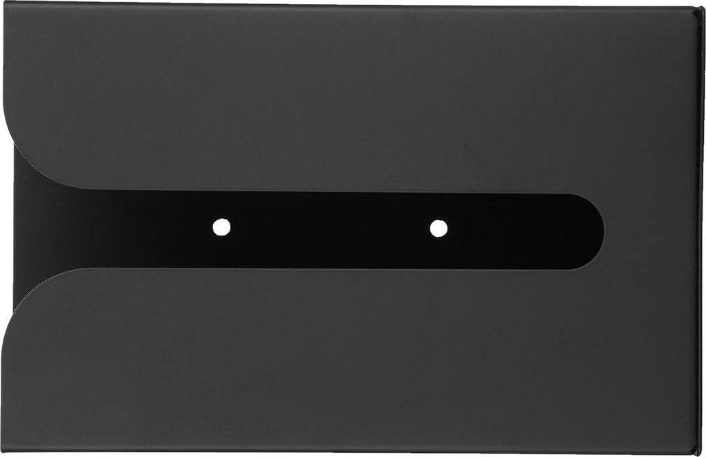 Schwarzer Tissue Box Halter Stand Wandhalterung Servietten Organizer für Küche Bad Toilette