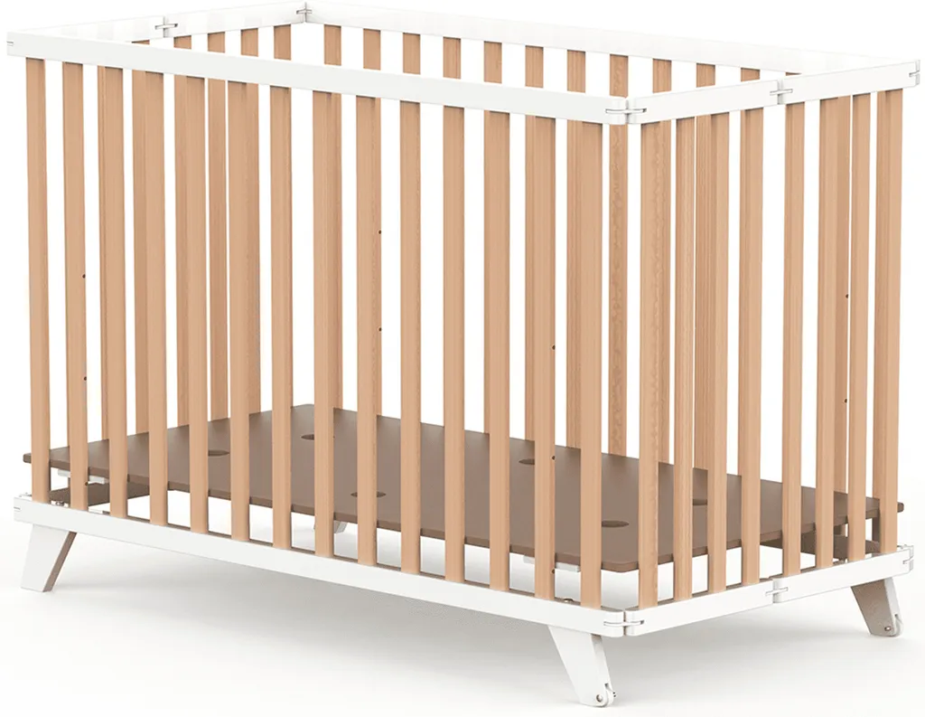 Lit pliable bébé 60x120 cm hauteur réglable pour soulager votre dos