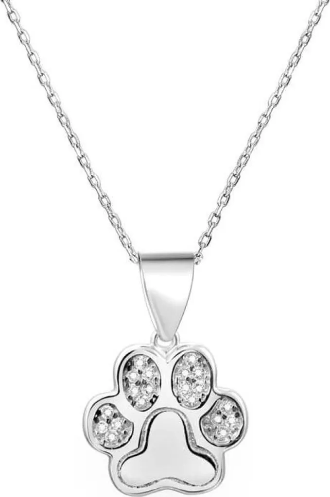 Collier chaîne argent motif patte : le cadeau idéal pour fan d'animaux