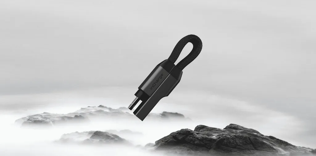 Câble Lightning inCharge PRO Rolling Square Haute Vitesse Aimanté 13cm