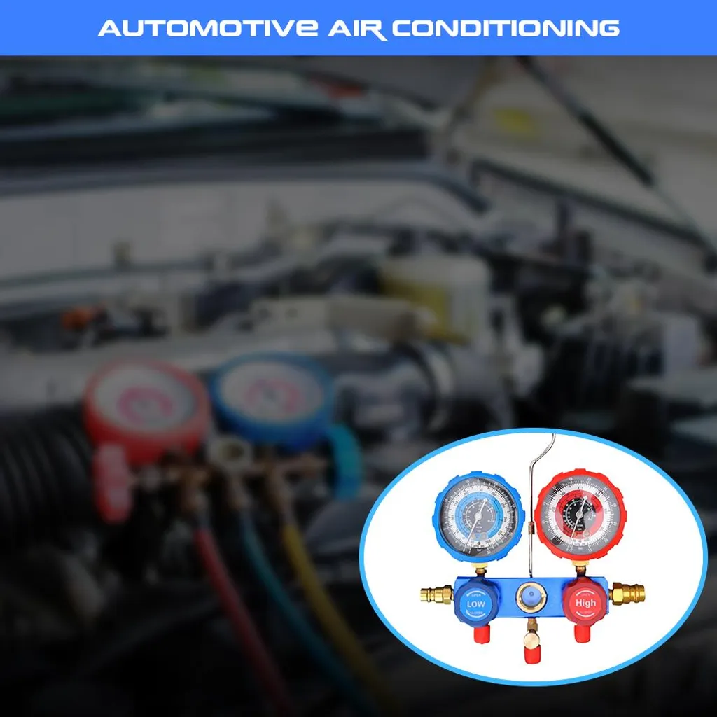 Manomètre de climatisation automobile pour circuits de fluide R-134A - 2
