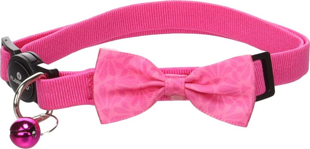 Flamingo Katzen Halsband mit Schleife Castor rosa