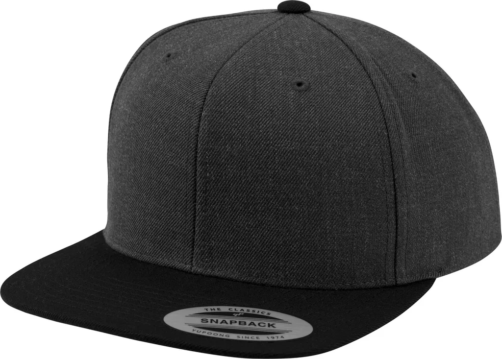 Casquette Yupoong The Classic RW6728 Graphite Noir bicolore en pack de 2
