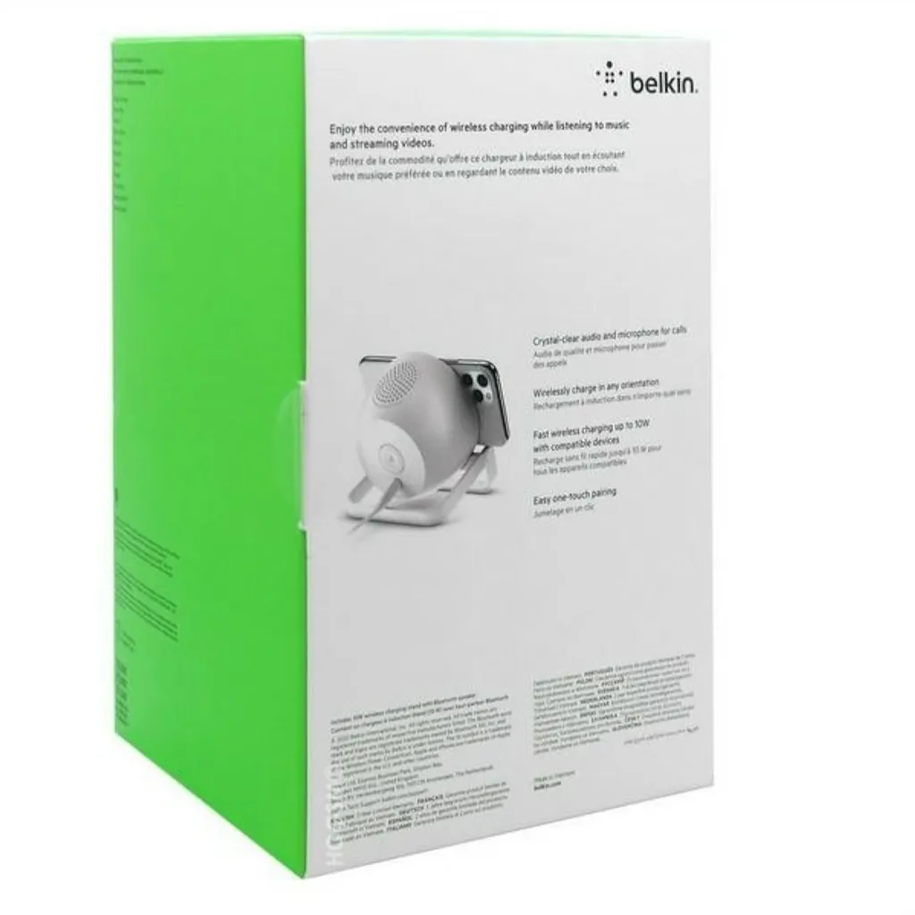 Belkin SoundForm Charge: Speaker Bluetooth con Ricarica Wireless 10W - 6