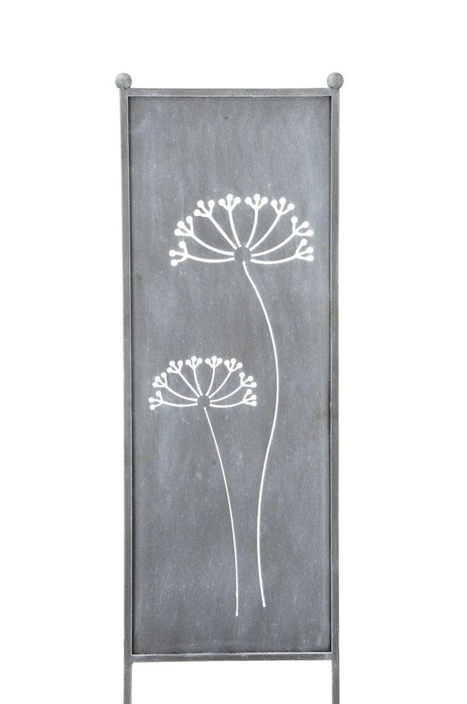 Stele Metall grau Sichtschutz "Dolde" H165cm x B52cm Produktbild 