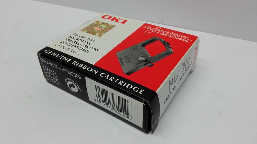 Original OKI 09002309 schwarz Farbband für Microline 380 / Produktbild 