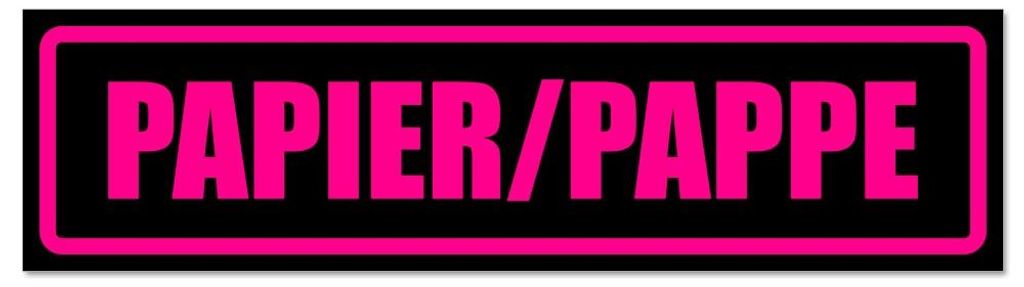 Kiwistar - Autoaufkleber - Pink - Schwarz - 45 x 12 cm - Papier Pappe - Hinweis Aufkleber Sticker für Auto, Kfz, Fahrrad, PKW, LKW