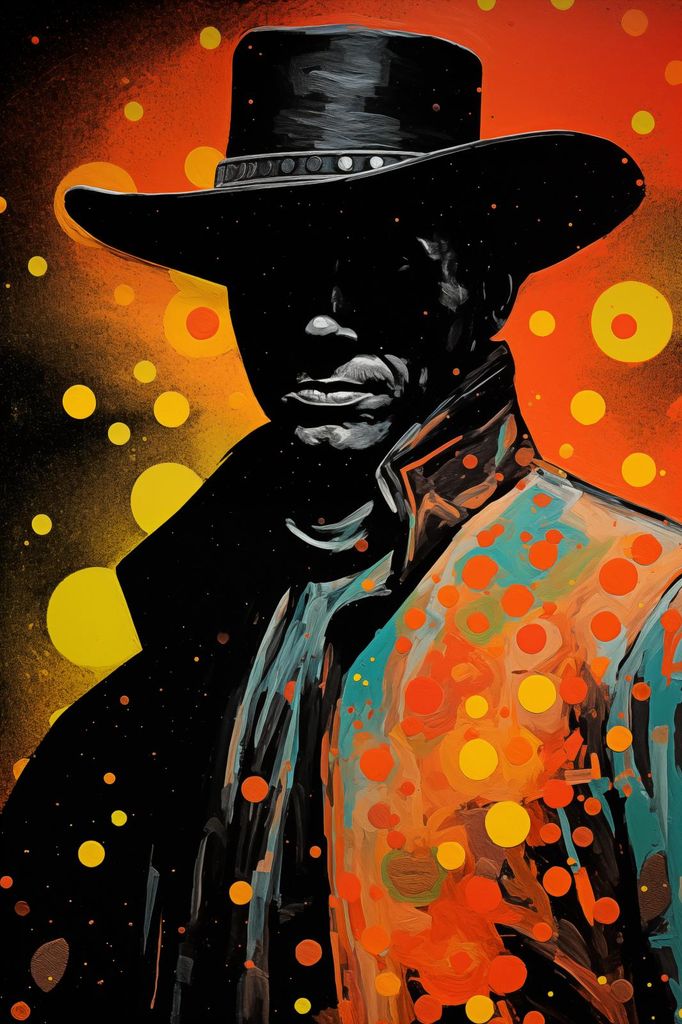 Plakat 40x60cm Cowboy des Universums