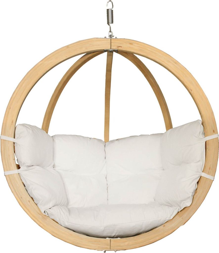 KONSIMO Hölzerner Hängesessel "HIGLO", beige, Hölz, Modern Produktbild 