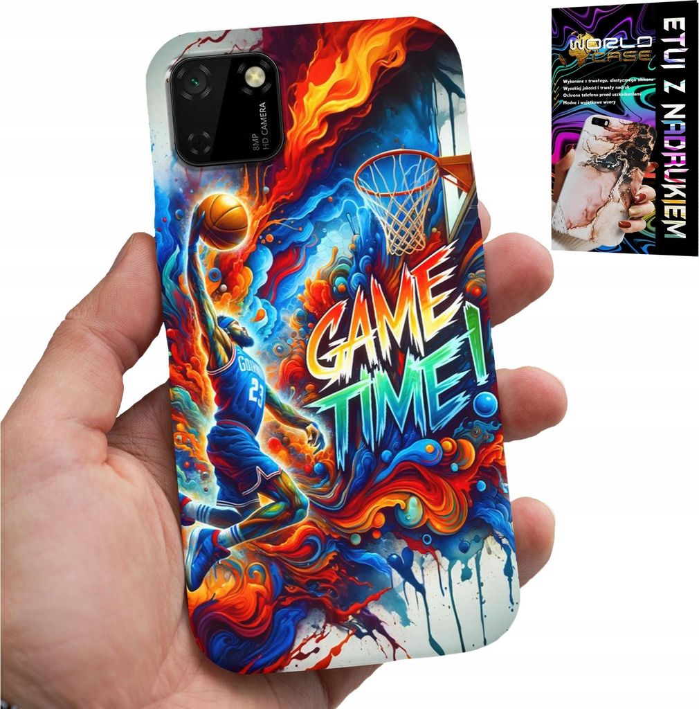 Etui Für Huawei Y5P - Basketball Nba Game Time, Etui + Glas