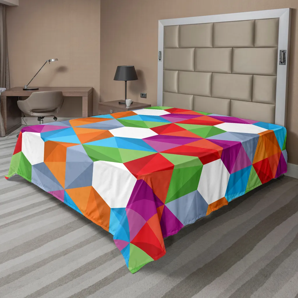 Lenzuolo Multicolore ABAKUHAUS 244x205cm - Microfibra Morbida