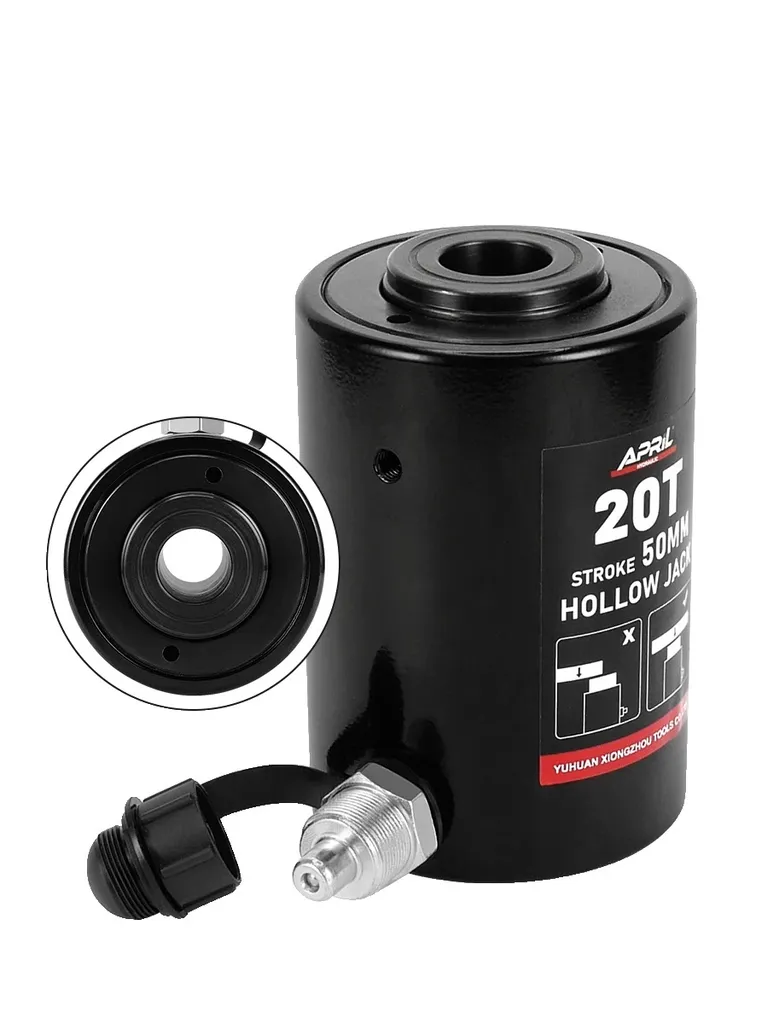 Cric hydraulique compact 50 mm avec piston en acier forgé renforcé