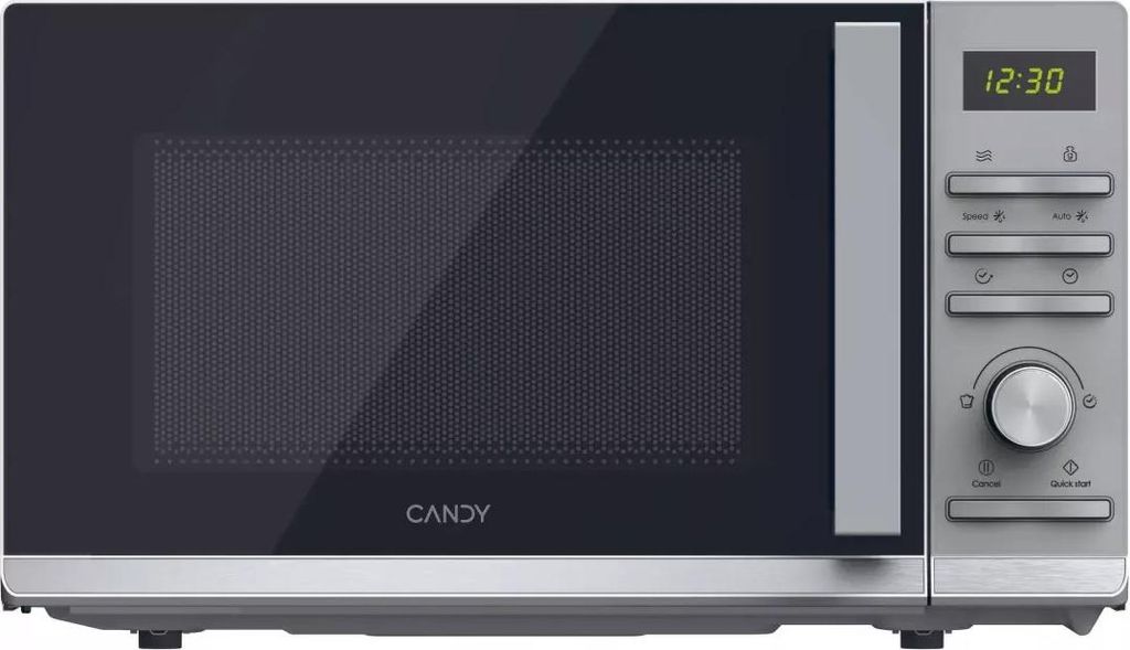 Candy Moderna CMWA23TNDS, Arbeitsplatte, Solo-Mikrowelle, 23 l, 900 W, Eingebautes Display, Tasten, Drehregler