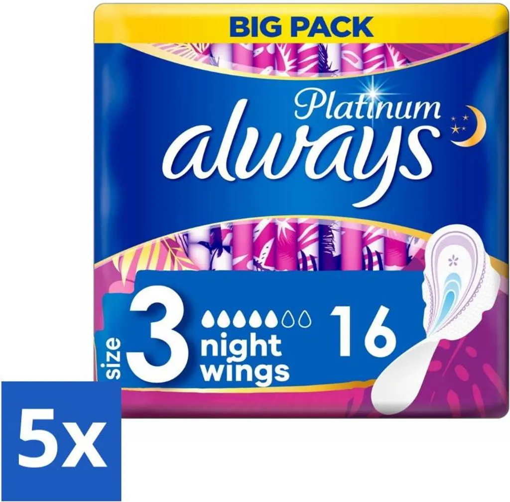 Stock Sempre Platinum Notte: 80 Assorbenti Ultra Protezione e Risparmio
