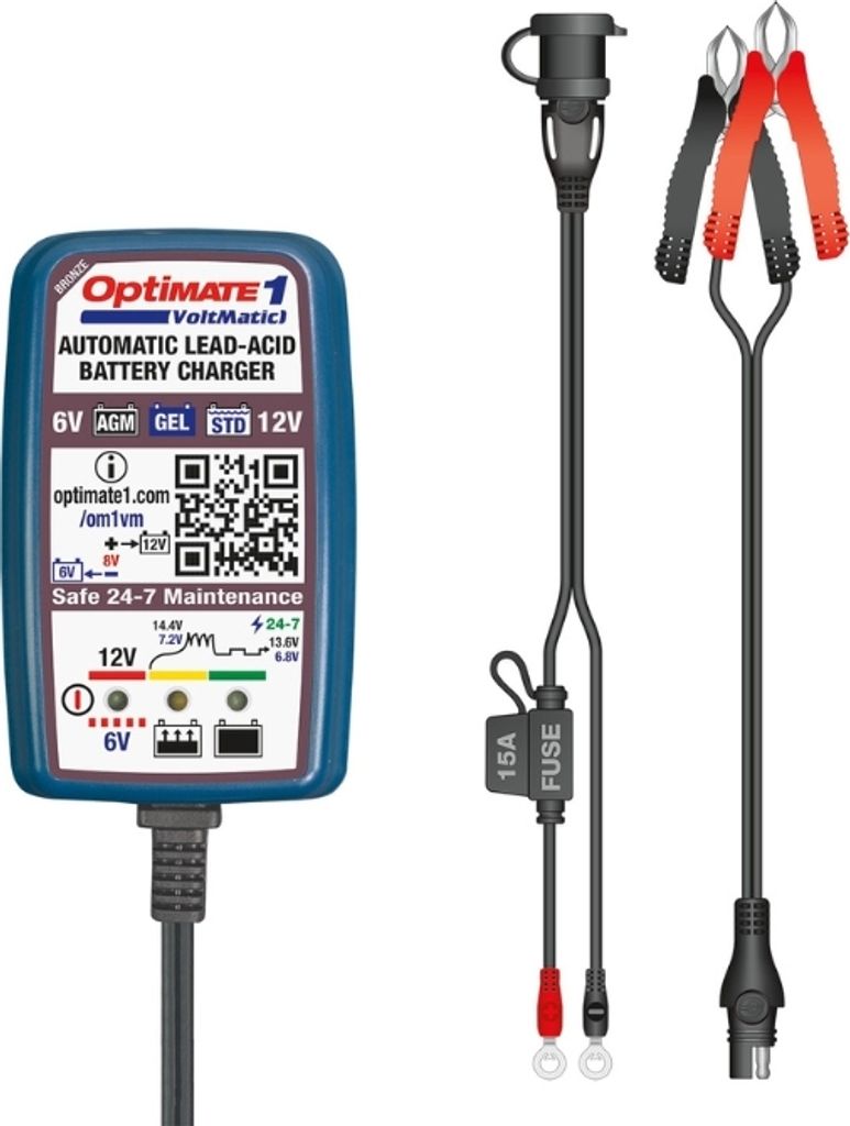 Batterieladegerät OptiMate1 Voltmatic 6/12V Produktbild 