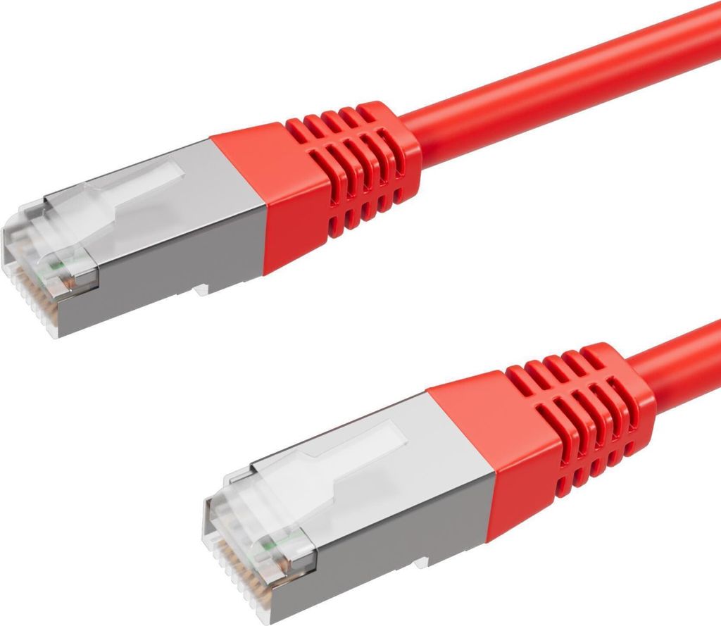 Patchkabel cat 6 S/FTP PIMF Halogenfrei rot 0,25m