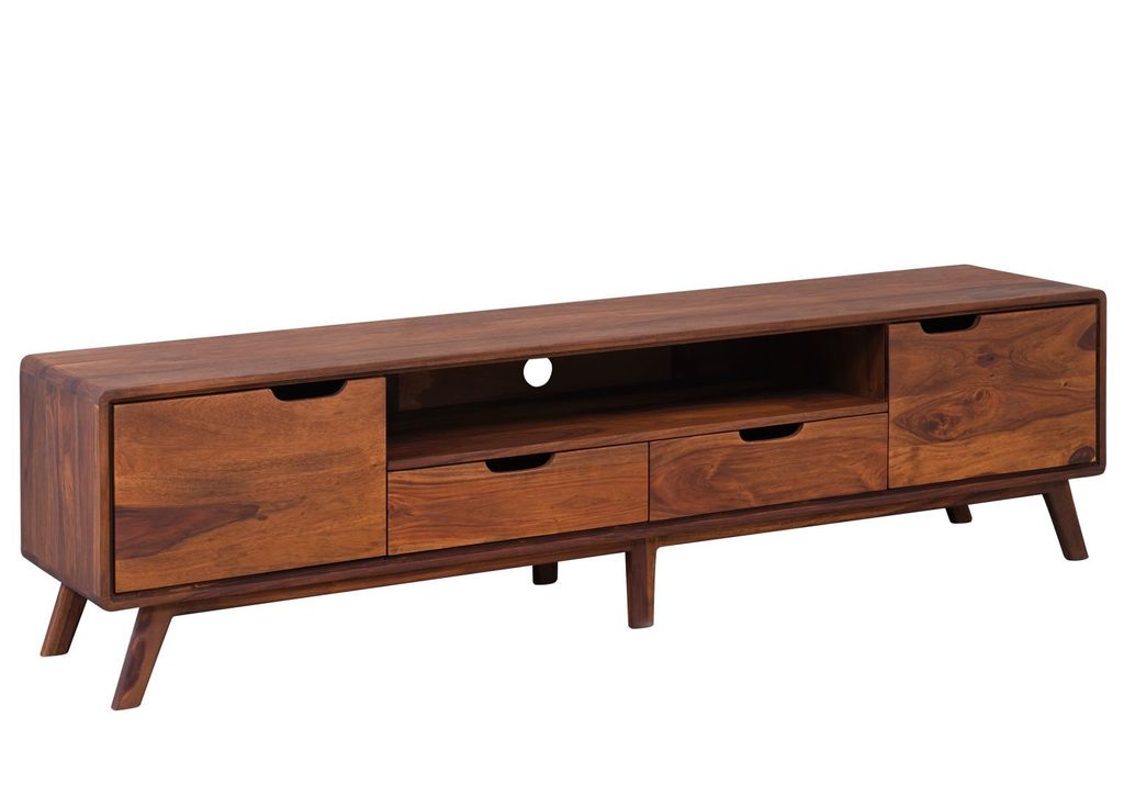 MASSIVMOEBEL24 | Meuble TV 180x40 Palissandre laqué Image du produit 