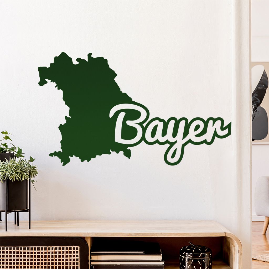 Bayer Bayern Herkunft Wandtattoo Wandaufkleber Wall Sticker - Dekoration, Küche, Wohnzimmer, Schlafzimmer, Badezimmer