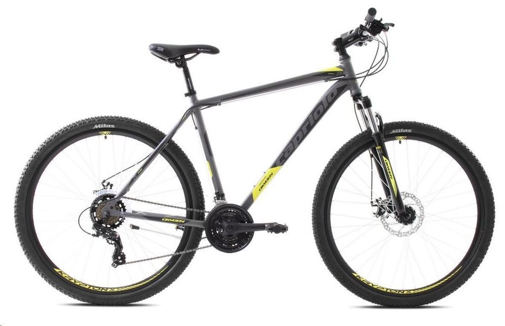Mountainbike Capriolo OXYGEN 29"/19", geel-grijs Productafbeelding 