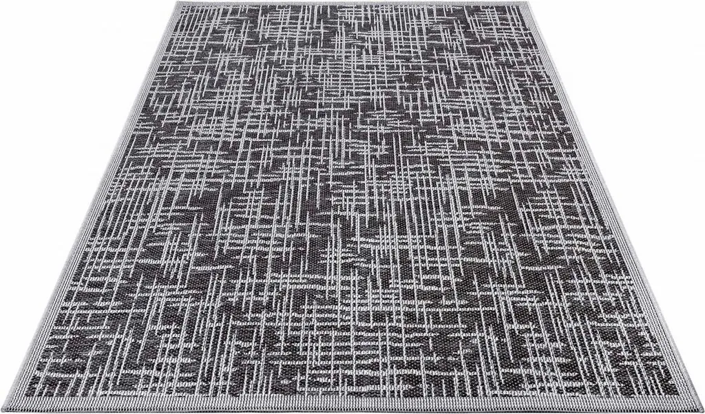 Tapis pour terrasse et balcon TELU style Kilim géométrique lavable - 3