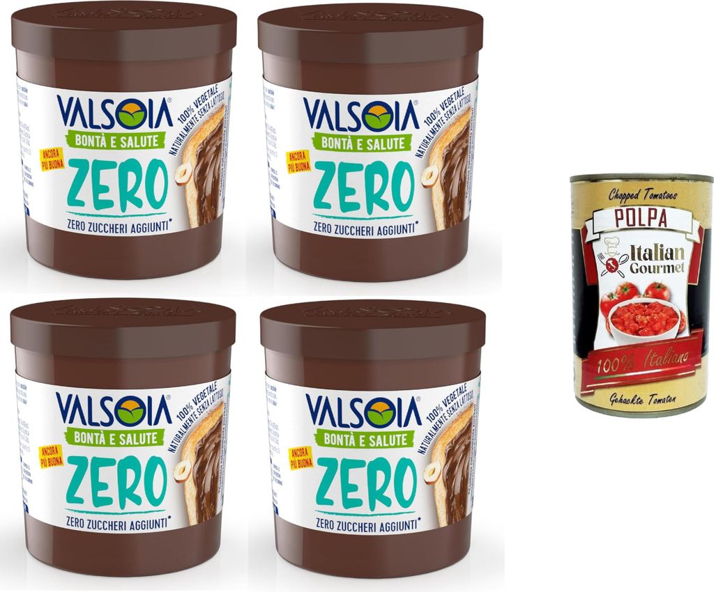Valsoia - Hazelnut Plant Cream with Cocoa and Oats, 100% Plant-Based, Gluten and Palm Oil Free, Naturally Lactose Free, Ideal for Vegans, No Added ...