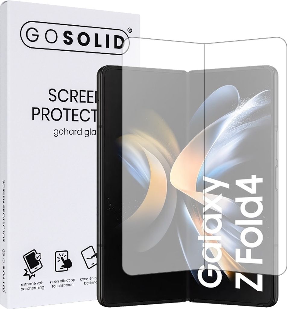 GO SOLID! Displayschutzfolie für Samsung Z Fold 4 gehärtetes Glas
