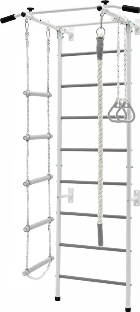 Espalier de sport intelligent blanc mural avec suivi de performance LED