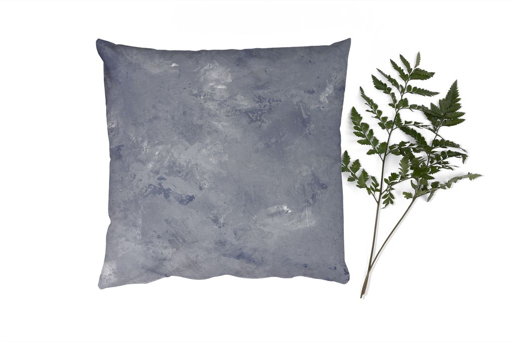 MuchoWow Zierkissen Sofakissen Wohnzimmer Dekokissen 40x40 cm Schiefer - Beton - Retro - Strukturen - Grau - Rustikal - Foto Kissen - Schlafzimme...