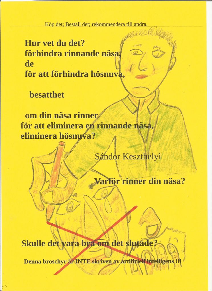 hur vet du det fförhindra rinnande näsa