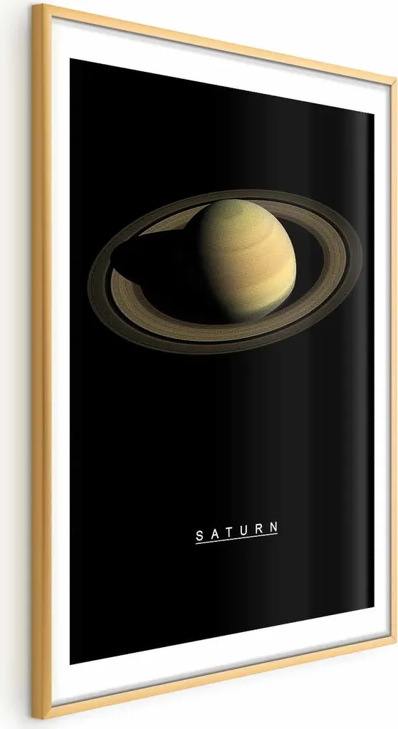 Offerta Poster Saturno 60x90 cm Cornice Oro | Pronta Consegna