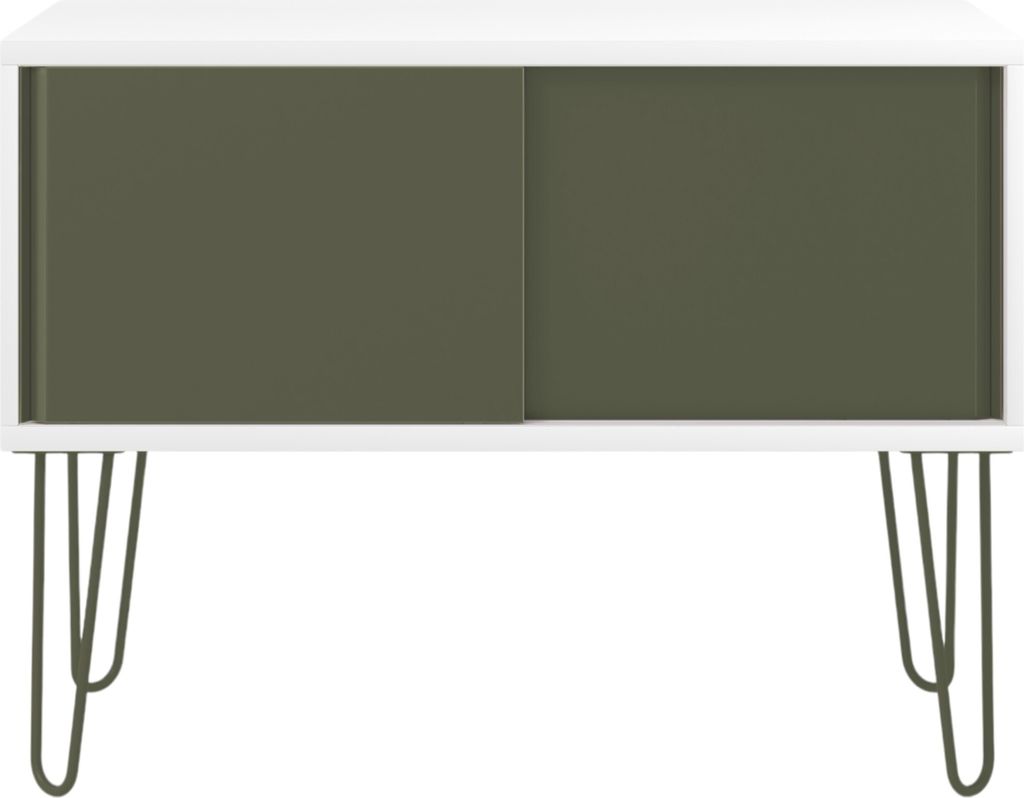 Bisley MultiRange Sideboard - Farbe: Weiß/Olivgrün Produktbild 