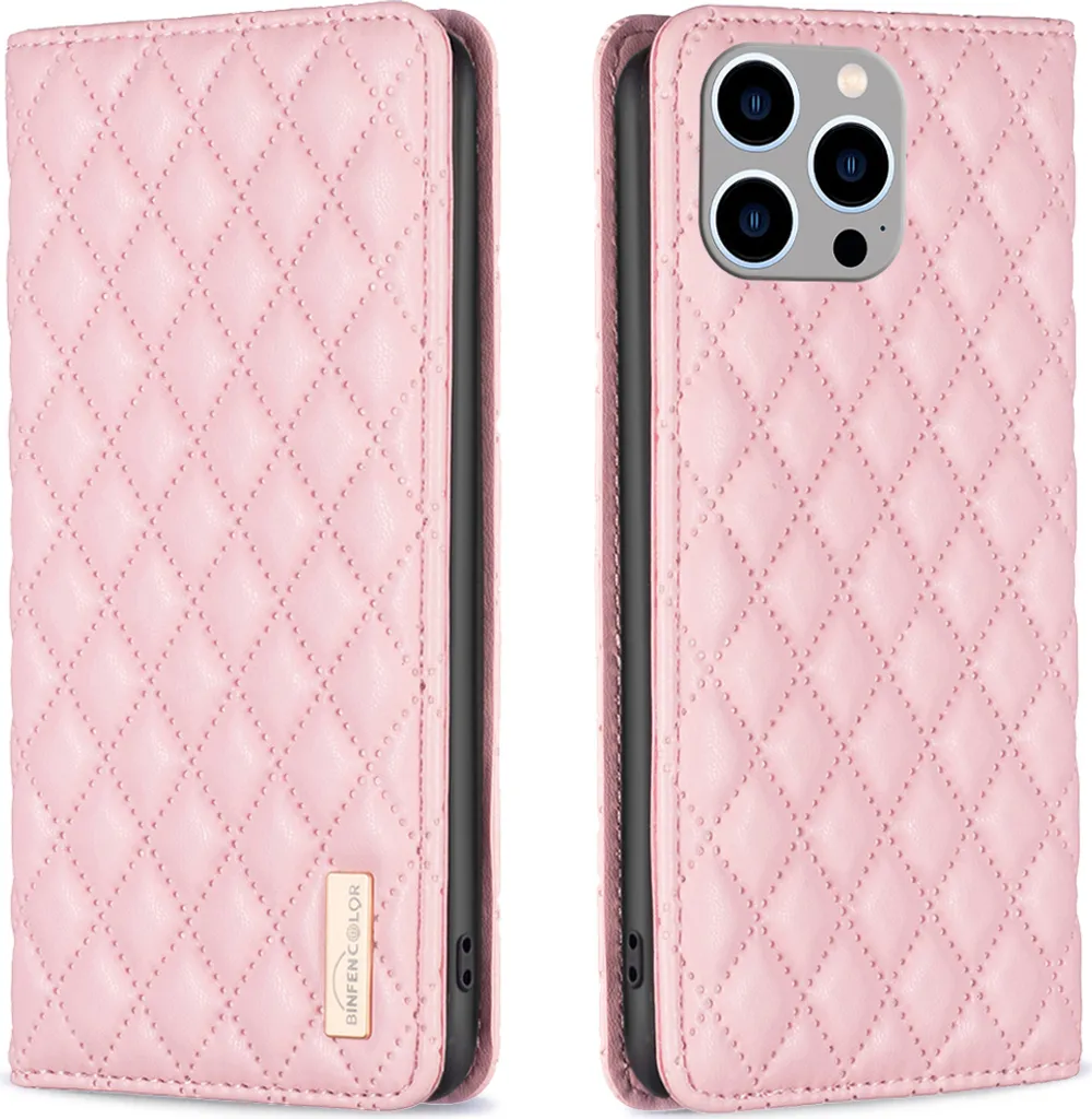 Custodia a Libro iPhone 15 Pro Rosa: Sicura, Pratica e Bellissima